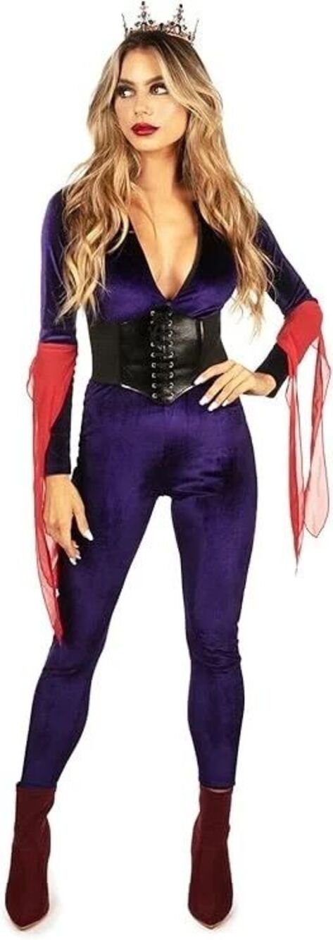 Sexy Evil Queen  Jumpsuit Halloween Costume. Size L